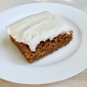 Carrot Cake with Cream Cheese Icing, Raisins