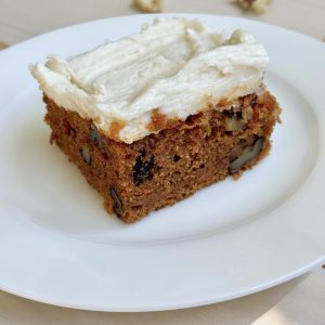 Carrot Cake with Cream Cheese Icing, Walnuts