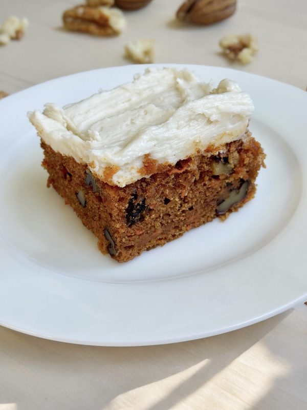 Carrot Cake with Cream Cheese Icing, Walnuts